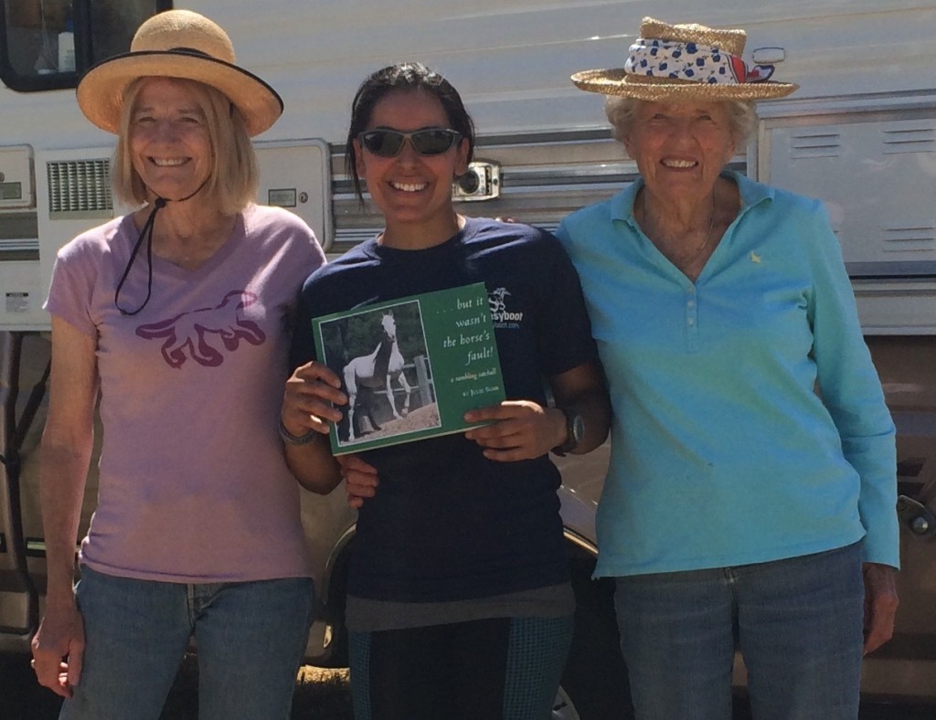 Julie Suhr was in ride camp the night before Run for the Gold. She signed a copy of her newest book for my son, Jakob. My conversation with her daughter, Barbara White, who had asked about Jakob and his horse, Beauty, was what prompted my thoughts before bed that night.
